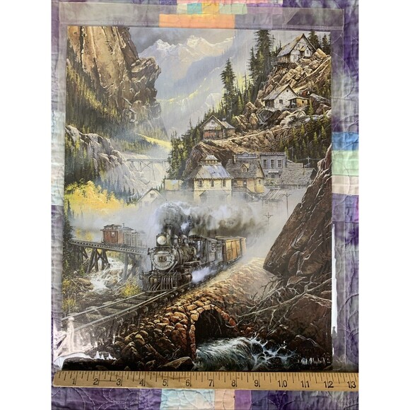 Ted Blaylock Mountain Town Metal 12.5x16 Sign Wall Decor Bar Man Cave Shop Art - Picture 2 of 3